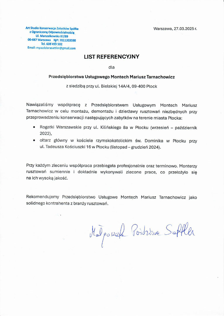 Art Studio Konserwacja Zabytków Sp. z o.o.