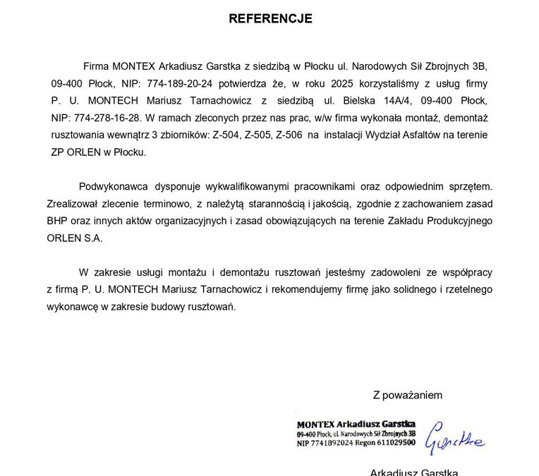 MONTEX Arkadiusz Garstka