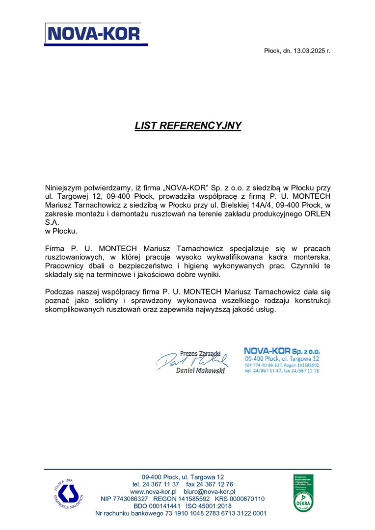NOVA-KOR Sp. z o.o.